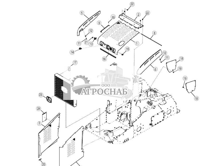 Крышки двигателя со стандартной решеткой Крышки двигателя со стандартной решеткой - ST281 242.jpg